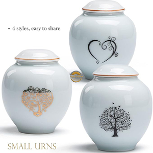 Decorative Metal Keepsake Cremation Urn Wholesale Brass Funeral Urn Supplier Premium Cremation Urn Made of Aluminum Alloy Person - Product Image 2