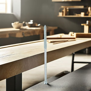 Tornillos para Madera de Doble Extremo, Cabeza Ranurada, Acero al Carbono Zincado, Clase 4.8/6.8, Rosca Parcial, Métrico/Pulgada, Marca PDC, Estándar DIN - Product Image 1