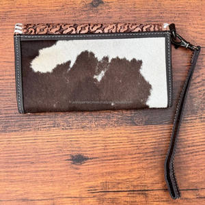 Cartera tallada a mano de nuevo diseñador, Cartera de piel de vaca de cuero genuino con estilo, carteras de cuero occidental de usos múltiples - Product Image 3