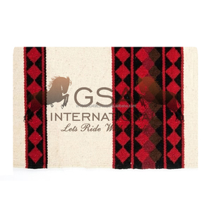 Couverture de selle western 100% laine de Nouvelle-Zélande 34x36, taille et couleurs personnalisables pour l'équitation et la compétition - Product Image 1