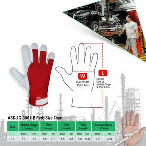 ถุงมือหนังแท้คุณภาพดีเนื้อแพะประกอบหนัง - Product Image 4