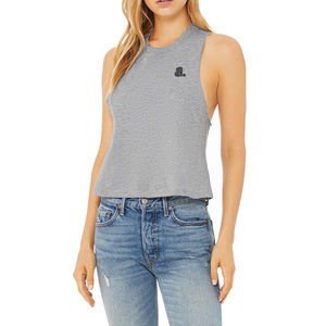 Camiseta sin mangas para mujer, mezcla de algodón y spandex, transpirable, de secado rápido, ecológica, para uso casual. - Product Image 1