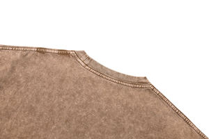 T-shirt oversize pour homme Hip Hop, ample, uni, délavé à l'acide, 250 g/m², logo personnalisé, t-shirts pour homme - Product Image 5