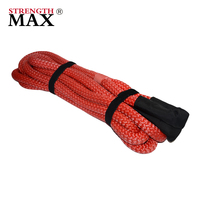 JINLI Corde de récupération cinétique double tressée 100% Nylon66, corde de remorquage tout-terrain robuste pour 4x4 Jeep Truck