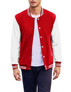 Veste universitaire unisexe en coton matelassé avec logo brodé personnalisé, col montant, fermeture éclair, imperméable, décontractée, pour l'hiver, style universitaire - Product Image 4