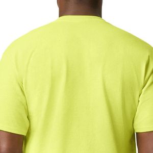 เสื้อยืดผู้ใหญ่ทรงยาว สีเขียว ปลอดภัย ผ้าฝ้ายพรีเมียม ทรงยาวพอดีตัว แขนสั้น เสื้อลำลอง สวมใส่สบาย ระบายอากาศได้ดี ไม่มีลาย - Product Image 3
