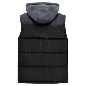 Chaleco ligero acolchado para hombre, ropa exterior sin mangas térmica para uso casual, streetwear y viajes. - Product Image 4