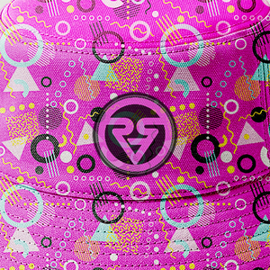 Custom Logo Pink Memphis Style Retro Bucket Hat Wholesale 90s Geometric Print Unisex Sublimation Sun Cap Streetwear Headwear - Product Image 4