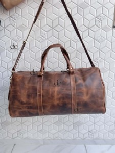 New Arrival Genuine Leather Luggage Bags Multi Uses Handmade Bag Unisex Travel Bag Big Size Multi Uses Hair on Hide <b>Fur</b> Handbag - Product Image 4