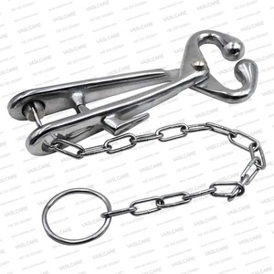 Pinza de nariz de toro para ganado, pinza de sujeción veterinaria para animales, instrumento quirúrgico manual de acero inoxidable alemán - Product Image 2
