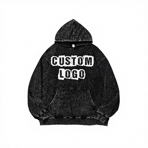 Sudadera con Capucha Unisex Vintage de Otoño - Sudadera de Felpa de Algodón de 350g con Diseño Oversize Lavado al Ácido - Product Image 5