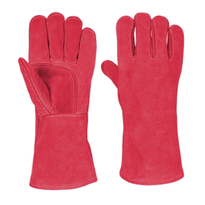 Gants de soudage en cuir de vachette pleine fleur haute performance, résistants à l'abrasion, pour barbecue et usage quotidien, protection du pouce et de la paume - Product Image 4