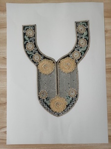 Custom Embroidered Floral Neckline <b>Sew</b>-<b>On</b> <b>Patches</b> Sequins for Women's Dresses Tops Blouses Home Textiles Bulk Orders Available - Product Image 3