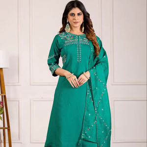 Conjunto de Kurti Anarkali y Plazzo de Diseño para Fiesta, para Mujer - Product Image 1