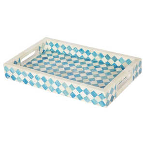 Plateau d'incrustation d'os en bois naturel fabriqué à la main assiette de service personnalisée de haute qualité pour les restaurants à la maison hôtels directement-classique - Product Image 2