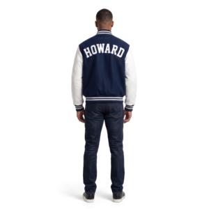 Veste universitaire personnalisée OEM en laine Melton 550GSM et cuir de vachette 1,2 mm pour homme, style streetwear, fabriquée à Sialkot - Product Image 2