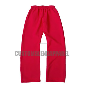 Pantalon Baggy Unisexe 100% Coton Surdimensionné avec Logo Personnalisé Dernière Mode Trendy Baggy Wide Leg Men Joggers. - Product Image 4