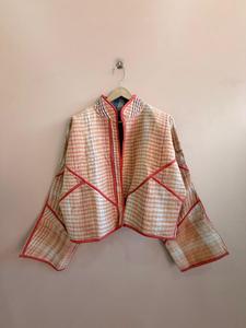 Lot en gros de vestes Kantha artisanales assorties, vintage, réversibles, style bohème, coupe courte Kiara - Product Image 4