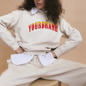 Sudadera con Capucha de Felpa para Mujer, 100% Algodón Ecológico, Cuello Redondo, Ajuste Holgado, Suave, con Logotipo Personalizado OEM, Tendencia para Chicas - Product Image 1