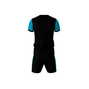 Conjunto de Camiseta de Rugby Sublimada Personalizada, Cuello en V, Manga Corta, Poliéster que Absorbe la Humedad, Corte Atlético, Estampado Geométrico, para Todas las Temporadas - Product Image 3