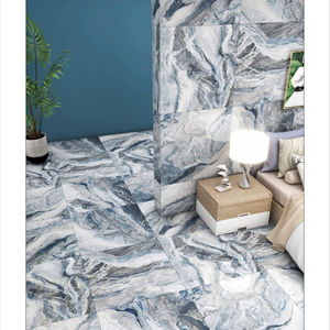 Azulejo de porcelana uniforme y brillante de 60x60 cm desarrollado para proporcionar una reflexión de suelo sin interrupciones y una armonía superficial contemporánea. - Product Image 1