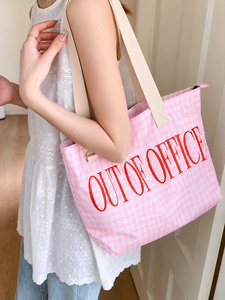 Bolso Tote de Mujer con Cierre de Cremallera, Gran Capacidad, para la Playa, Compras, Uso Diario Informal - Product Image 3