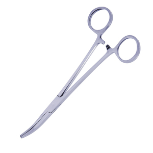 Pinzas Hemostáticas Quirúrgicas Grayrocks, Curvas, con Mordazas Dentadas, Manuales, de Acero Inoxidable, Certificación CE, Instrumento de Clase I - Product Image 2