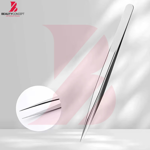 Pince à épiler personnalisée pour extensions de cils, outil de précision antistatique en acier inoxydable pour soins de beauté - Product Image 4