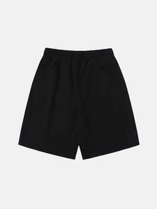Men <b>Short</b> Sweatpants Oversized Knee <b>Shorts</b> 420g Overweight 100% Cotton Solid Mid Breathable Custom Logo Printing Washed <b>Shorts</b> - Product Image 1