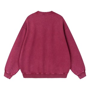 <b>Men's</b> Crew Neck Sweatshirt 100% Cotton Knitted Regular Fit Solid Color Casual Autumn Wear Long Sleeve Soft Comfortable Pullover - Product Image 2