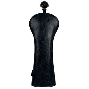 Black Spandex Soft Breathable <b>Golf</b> Driver Headcover with Hook Loop Closure Digital Printing Solid Color Club Protection <b>Cover</b> - Product Image 4