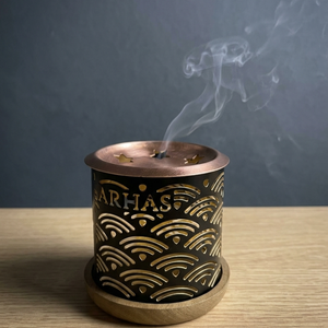 Quemador de incienso Bakhoor sin humo más vendido, quemador de hierro forjado, quemador de cobre y latón para aromas de interior, logotipo personalizado disponible. - Product Image 1