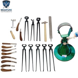 Kit d'outils de fermeur durable en acier inoxydable pour l'entretien des sabots de cheval, avec couteau à sabots, râpe et pinces - Product Image 3