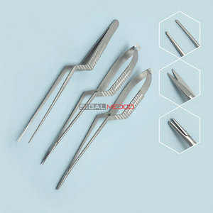 Kit d'instruments chirurgicaux de neurologie en acier inoxydable de précision pour microchirurgie : porte-aiguille à baïonnette, forceps et ciseaux de 9 pouces - Product Image 4