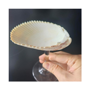 Gobelet en cristal écologique fait main en forme de coquillage, cadeaux d'affaires, articles de boisson créatifs, restaurants, hôtels, stations balnéaires, vente en gros, exportation - Product Image 4