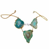 Collier de pierres de guérison indiennes les plus tendance Bijoux de mode Colliers Collier de pierres de quartz en cristal