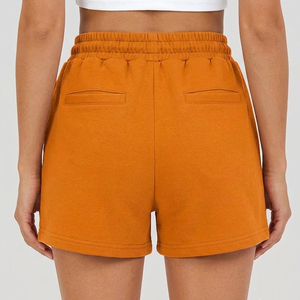 Shorts en molleton pour femmes / Vêtements de sport pour la gym, shorts de sport pour femmes avec cordon de serrage à la taille, shorts de sport en molleton pour l'exercice - Product Image 2