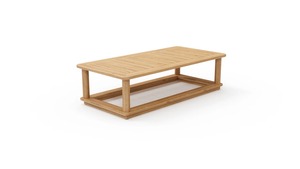 Juego de Sofás de Madera de Teca Premium para Exteriores con Mesa de Centro, Muebles Modernos para Patio con Cojines Resistentes a la Intemperie para Jardín, Balcón - Product Image 5