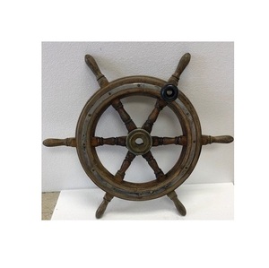 Wooden <b>Ship</b> <b>Wheel</b> Seaside Harbor Accent Crafted to Express Coastal Elegance with Authentic Maritime Decorative Presence - Product Image 4