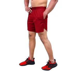 男士涤纶短裤2022最新款丝印短款男士跑步短裤高品质修身干爽