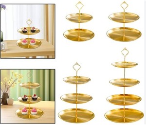 Metal Cake Stand Gold Metal Cake Stand Silver Cake Stand Iron Cake Stand Stainless Steel Cake Stand Decorative Cake Stand Weddin - Product Image 5