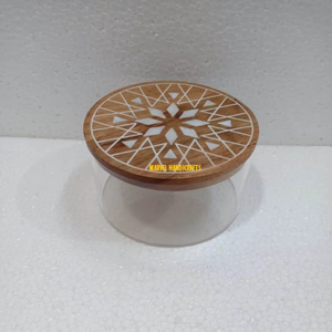 Cajas de Almacenamiento de Madera con Incrustaciones de Madreperla |   Contenedor de Alimentos Acrílico |   Regalo Artesanal de Lujo |   Decoración Árabe para el Hogar en Ramadán y Eid - Product Image 2