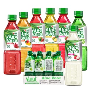 Bebida de jugo de Aloe Vera con pulpa 500ml VINUT Fabricante de Vietnam-Muestra gratis y etiqueta privada, al mejor precio al por mayor, OEM/ODM - Product Image 1