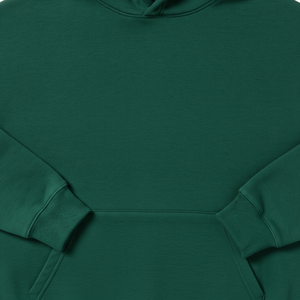 Sweat-shirt à capuche oversize pour homme, vert uni, en molleton de coton, décontracté, pour l'automne, coupe classique, avec poches, tricoté, teint uni - Product Image 2