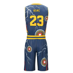Uniforme de Baloncesto Sublimado Transpirable 100% Poliéster, Personalizado, de Alta Calidad, Ropa Deportiva Unisex para Adultos - Product Image 3
