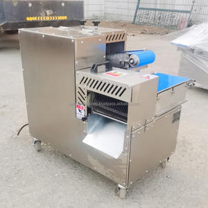 Máquina cortadora de dados de carne fresca comercial automática eléctrica, máquina cortadora de cubitos de 350kg, máquina de tira de carne de cerdo fresca - Product Image 2