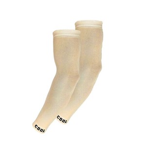 Nuevas Mangas de Ciclismo Personalizadas sin Costuras, Color Beige Marrón con Estampado, Unisex para Adultos, Anti-UV, Transpirables, de Compresión, Refrigerantes y Ecológicas - Product Image 3
