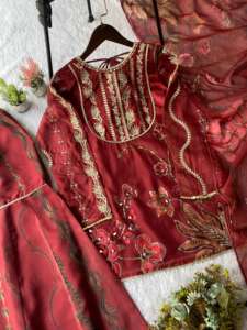 Ensemble Sharara Classique et Traditionnel, Confection Moderne, Idéal pour les Événements Nuptiaux et les Réceptions, Disponible en Gros - Product Image 5