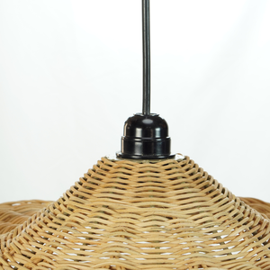 Luminaire suspendu en rotin de bambou sur mesure, design personnalisé, pour la décoration de café et de restaurant - Product Image 2