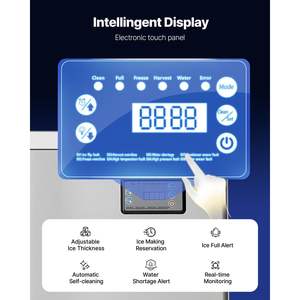 Commercial Stainless Steel <b>Ice</b> Maker <b>Machine</b> 650 Lbs/Day Self-Cleaning Adjustable Thickness for Restaurants Bars Cafes Hotels - Product Image 5